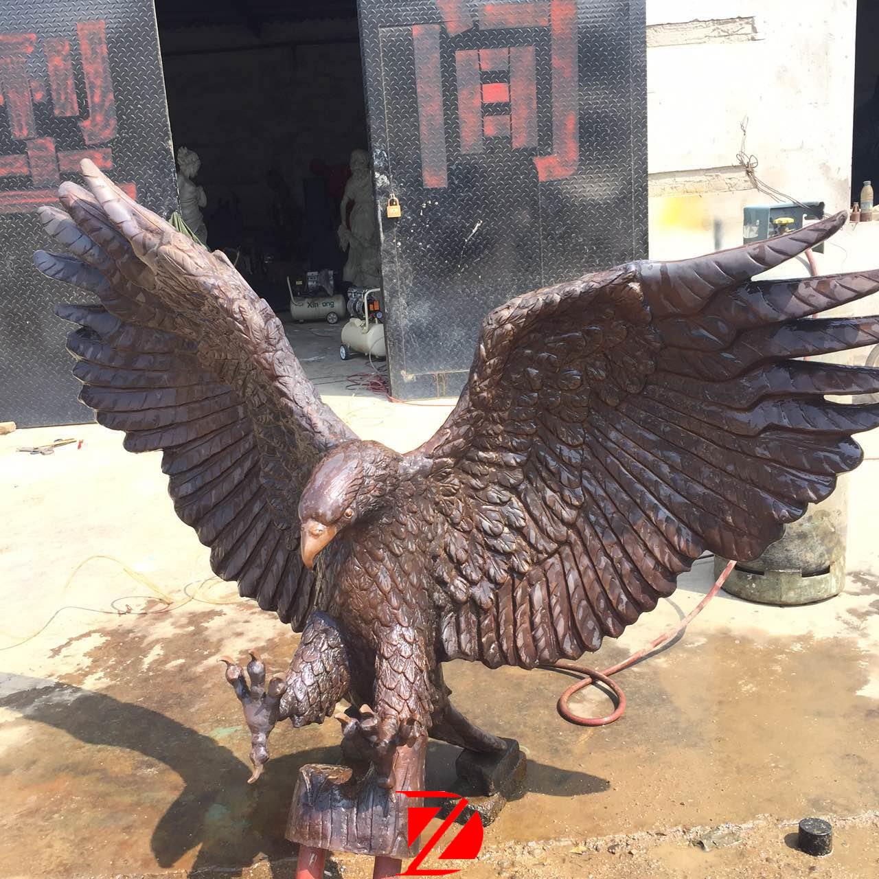 Large eagle statue